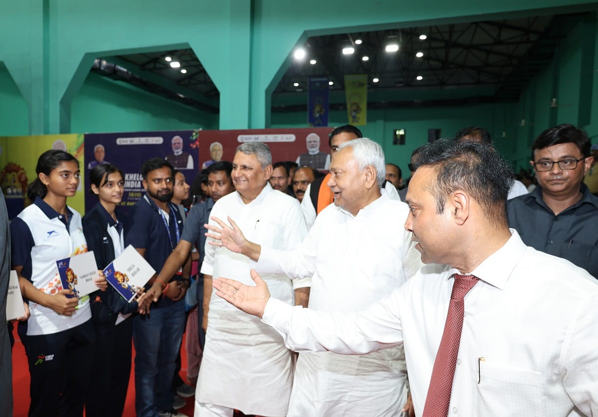 मुख्यमंत्री ने भागलपुर में 'खेलो इंडिया यूथ गेम्स-2025' का किया निरीक्षण