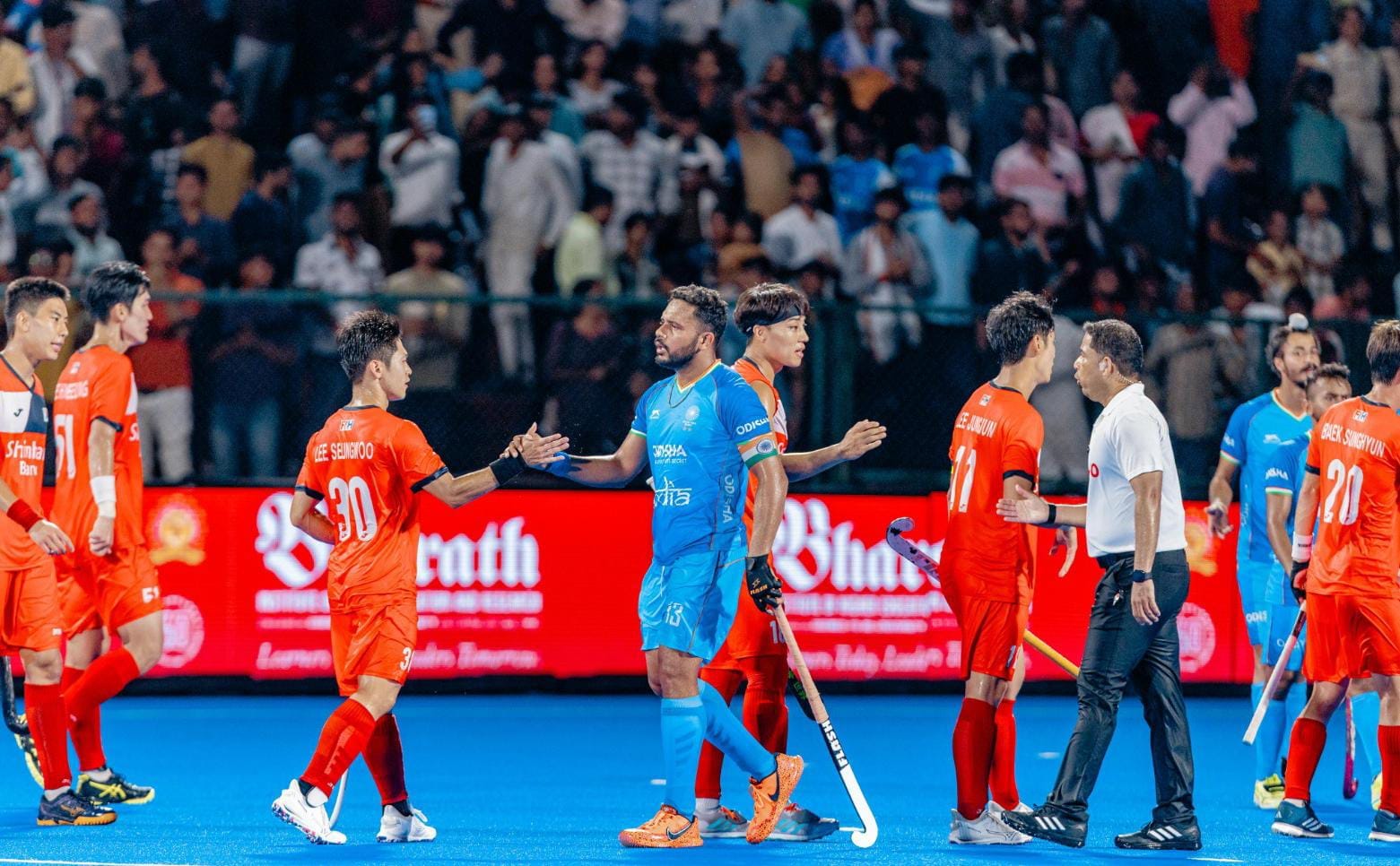 भारत और कोरिया का मुकाबला 2-2 से ड्रॉ, हीरो मेन्स एशिया कप राजगीर बिहार 2025 में रोमांचक भिड़ंत 1 IMG-20250904-WA0484