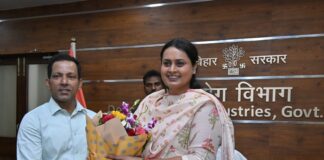 बिहार में औद्योगिक क्रांति को मिलेगी नई रफ़्तार: श्रेयसी सिंह ने संभाला उद्योग मंत्री का कार्यभार