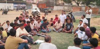 टी.एन.बी. कॉलेजिएट मैदान में पार्क निर्माण का विरोध: “बच्चों का खेल मैदान बचेगा, तभी संवरेगा भविष्य”