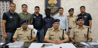 25 हजार का इनामी कुख्यात अपराधी अंकित चौहान गिरफ्तार, भारी मात्रा में कारतूस और पिस्टल बरामद