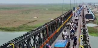 विक्रमशिला सेतु: बाढ़ के खतरे के बीच टला मरम्मत कार्य, फिलहाल निर्बाध जारी रहेगा आवागमन